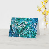 Abstrakte Farbstudie 119, Karte (Gelbe Blume)