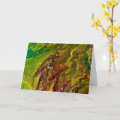 Abstrakte Farbstudie 11, Karte (Gelbe Blume)