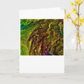 Abstrakte Farbstudie 11, Karte (Gelbe Blume)