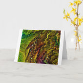 Abstrakte Farbstudie 11, Karte (Gelbe Blume)