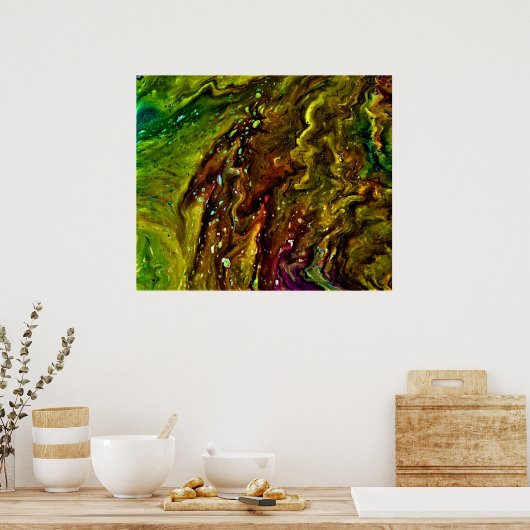 Abstrakte Farbstudie 11, Poster (Küche)