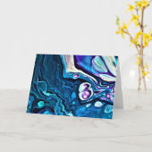 Abstrakte Farbstudie 120, Karte (Gelbe Blume)