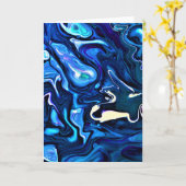 Abstrakte Farbstudie 122, Karte (Gelbe Blume)