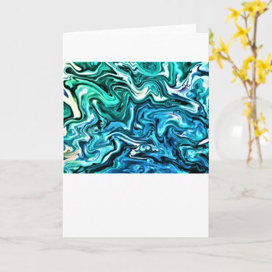 Abstrakte Farbstudie 123, Karte (Gelbe Blume)