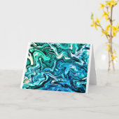 Abstrakte Farbstudie 123, Karte (Gelbe Blume)