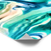 Abstrakte Farbstudie 123, Poster (Ecke)