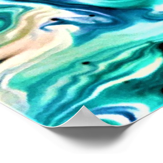 Abstrakte Farbstudie 123, Poster (Ecke)