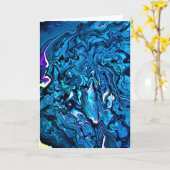 Abstrakte Farbstudie 124, Karte (Gelbe Blume)