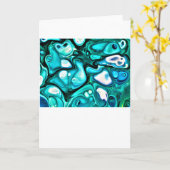 Abstrakte Farbstudie 125, Karte (Gelbe Blume)