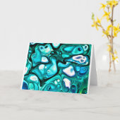 Abstrakte Farbstudie 125, Karte (Gelbe Blume)