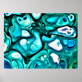 Abstrakte Farbstudie 125, Poster