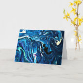 Abstrakte Farbstudie 126, Karte (Gelbe Blume)