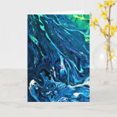 Abstrakte Farbstudie 128, Karte (Gelbe Blume)