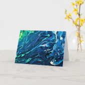 Abstrakte Farbstudie 128, Karte (Gelbe Blume)