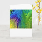 Abstrakte Farbstudie 12, Karte (Gelbe Blume)