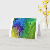 Abstrakte Farbstudie 12, Karte (Gelbe Blume)