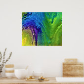 Abstrakte Farbstudie 12, Poster (Küche)