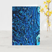 Abstrakte Farbstudie 130, Karte (Gelbe Blume)