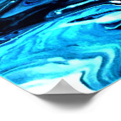 Abstrakte Farbstudie 130, Poster (Ecke)