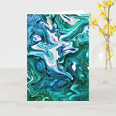 Abstrakte Farbstudie 132, Karte (Gelbe Blume)