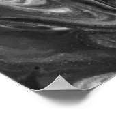 Abstrakte Farbstudie 132/Noir, Poster (Ecke)