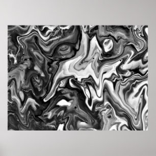 Abstrakte Farbstudie 132/Noir, Poster