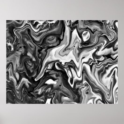 Abstrakte Farbstudie 132/Noir, Poster (Vorne)