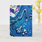 Abstrakte Farbstudie 133, Karte (Gelbe Blume)