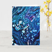 Abstrakte Farbstudie 133, Karte (Gelbe Blume)