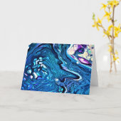 Abstrakte Farbstudie 133, Karte (Gelbe Blume)