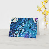 Abstrakte Farbstudie 135, Karte (Gelbe Blume)