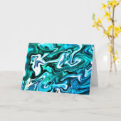 Abstrakte Farbstudie 136, Karte (Gelbe Blume)