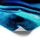 Abstrakte Farbstudie 137, Poster (Ecke)