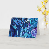 Abstrakte Farbstudie 138, Karte (Gelbe Blume)