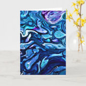 Abstrakte Farbstudie 138, Karte (Gelbe Blume)