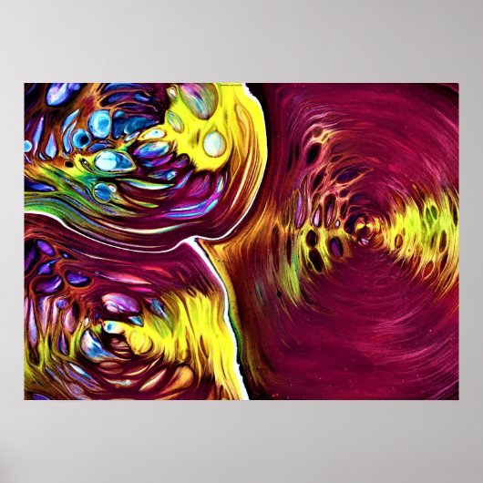 Abstrakte Farbstudie 145, Poster (Vorne)