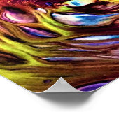 Abstrakte Farbstudie 145, Poster (Ecke)