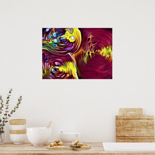 Abstrakte Farbstudie 145, Poster (Küche)