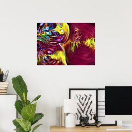 Abstrakte Farbstudie 145, Poster