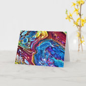 Abstrakte Farbstudie 147, Karte (Gelbe Blume)