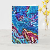 Abstrakte Farbstudie 148, Karte (Gelbe Blume)