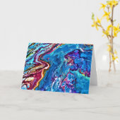 Abstrakte Farbstudie 148, Karte (Gelbe Blume)