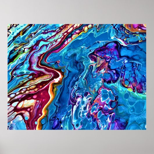 Abstrakte Farbstudie 148, Poster (Vorne)