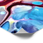 Abstrakte Farbstudie 148, Poster (Ecke)