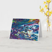 Abstrakte Farbstudie 151, Karte (Gelbe Blume)