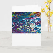 Abstrakte Farbstudie 151, Karte (Gelbe Blume)