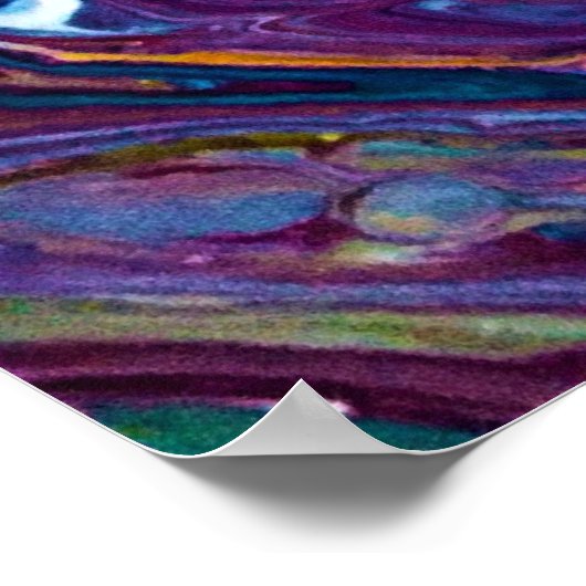 Abstrakte Farbstudie 151, Poster (Ecke)