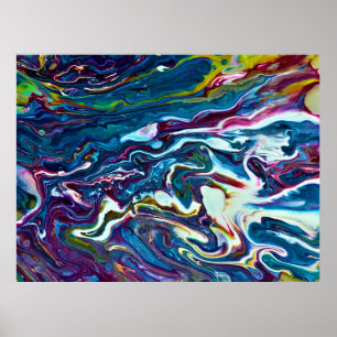 Abstrakte Farbstudie 151, Poster