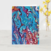 Abstrakte Farbstudie 152, Karte (Gelbe Blume)