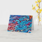 Abstrakte Farbstudie 152, Karte (Gelbe Blume)